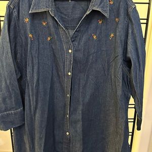 St. john’s Bay Jean jacket top size 24w